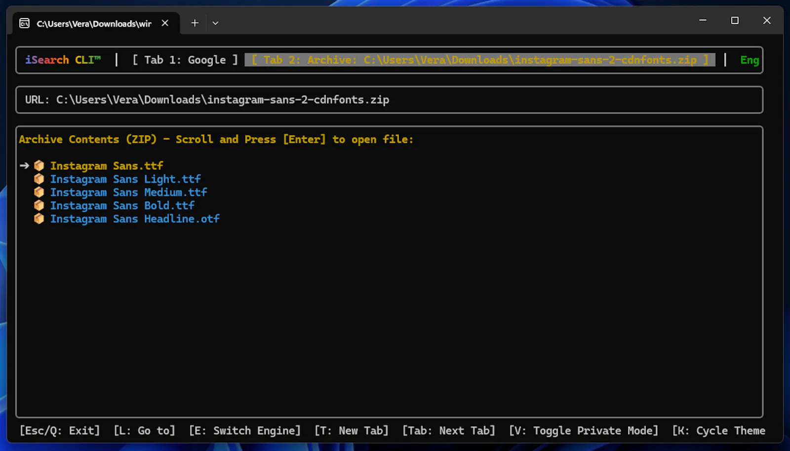 iSearch CLI™ screenshot 8