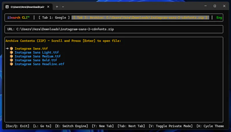 iSearch CLI™ screenshot 8