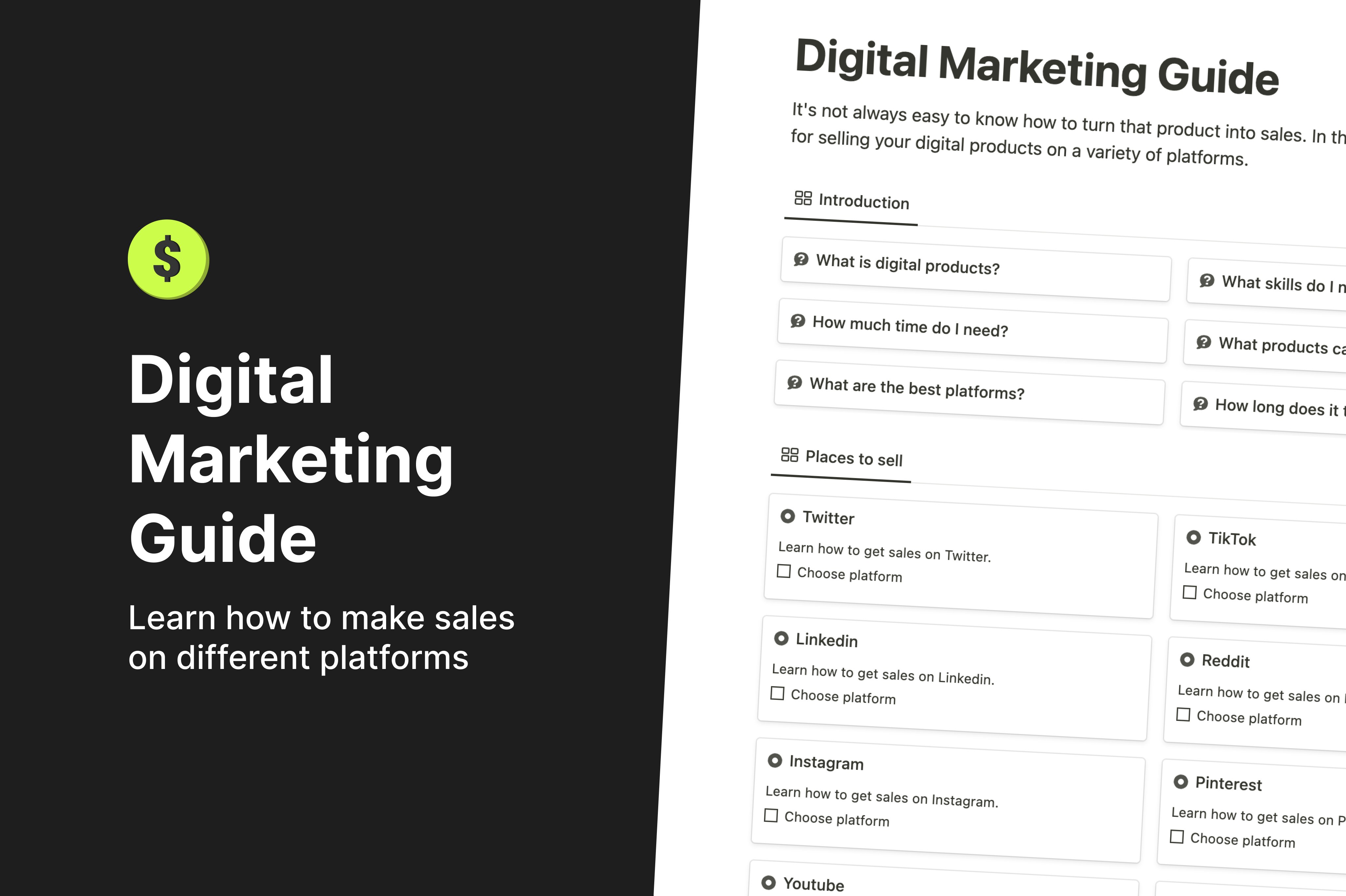 startuptile Digital Marketing Guide-Learn how to make sales