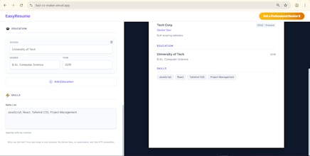 Free Resume Builder gallery image