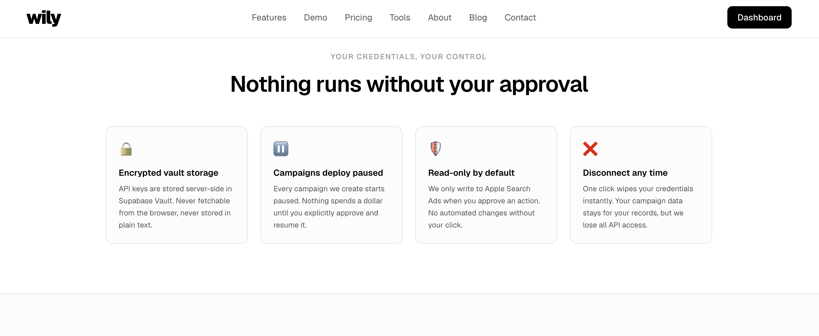 Wily Apple Search Ads keyword automation gallery image