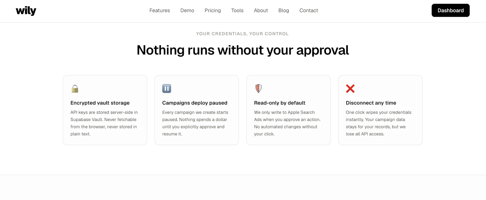 Wily Apple Search Ads keyword automation screenshot 4