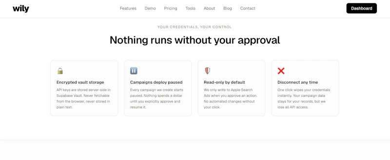 Wily Apple Search Ads keyword automation screenshot 4