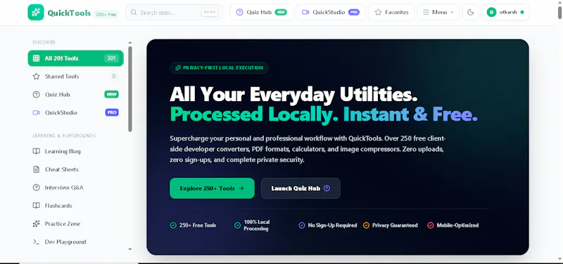 QuickTools screenshot 1