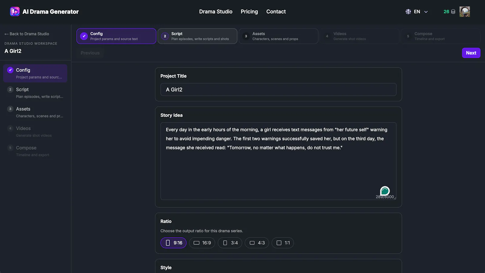 AI Drama Generator screenshot 2