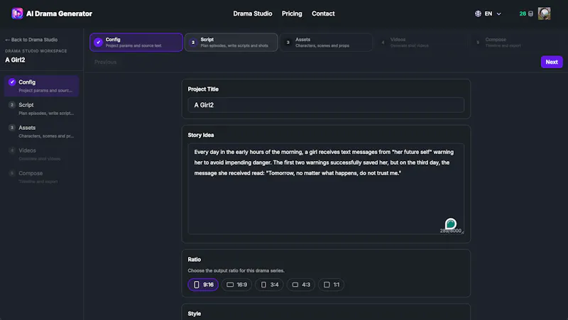AI Drama Generator screenshot 2