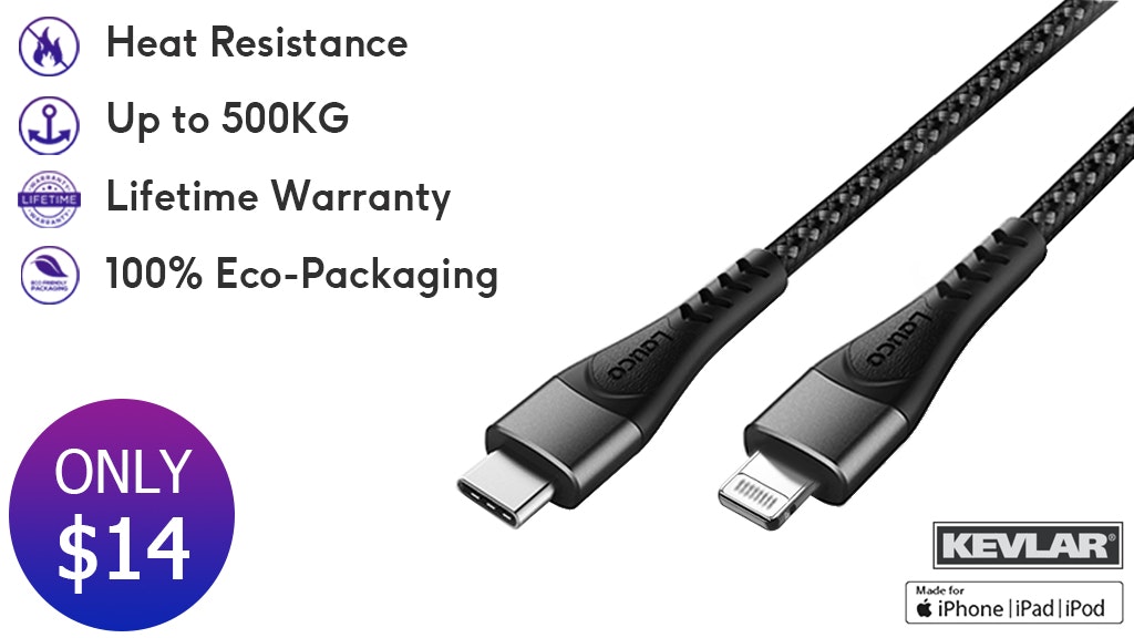 Lauco World 1st Kevlar out braided cable gallery image