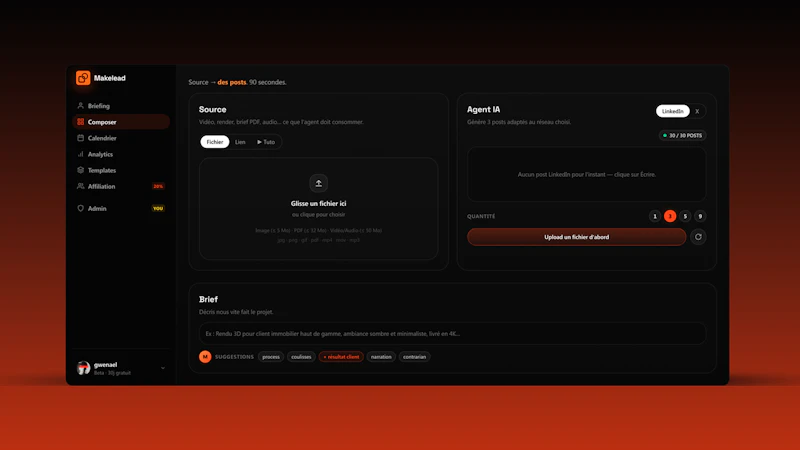 Makelead screenshot 2
