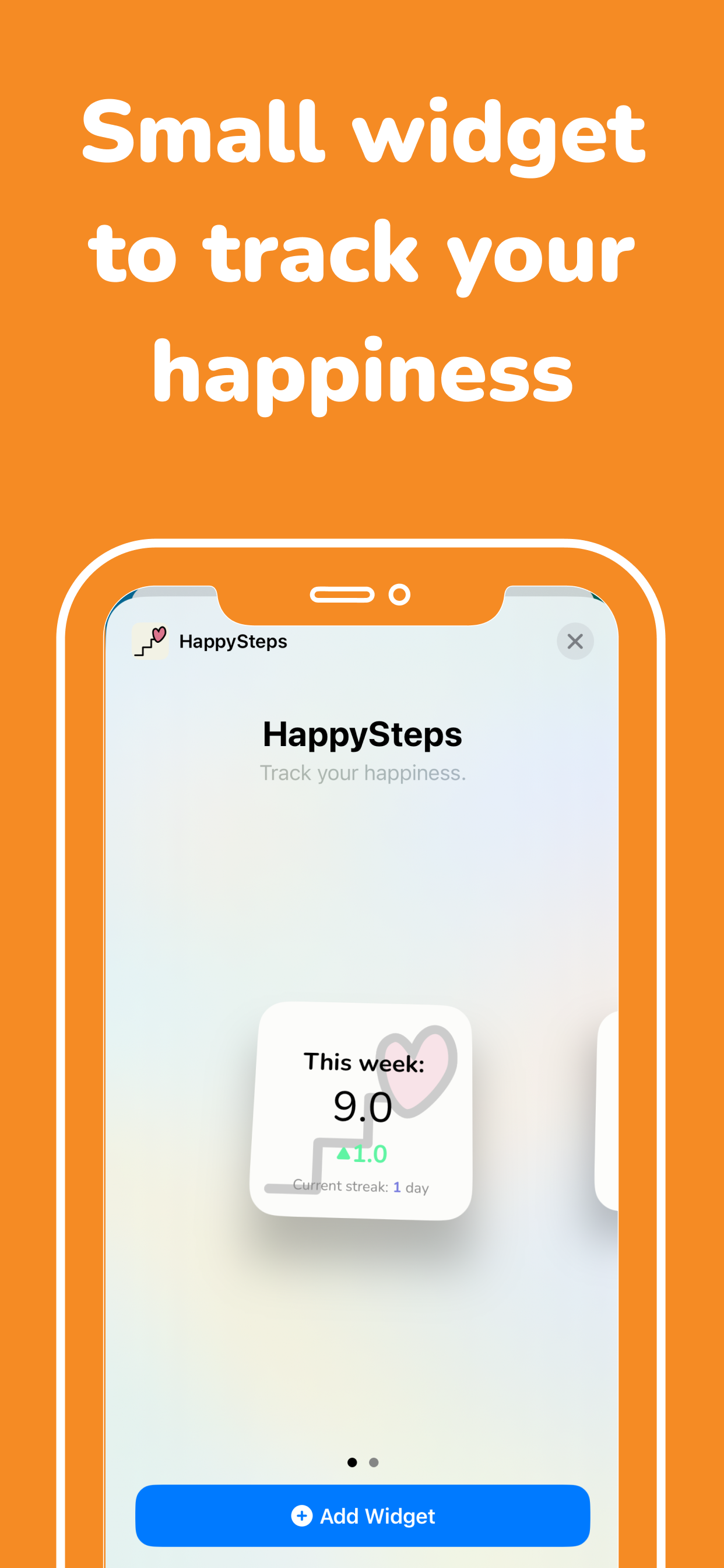 Happysteps - 당신을 행복하게 만드는 것을 추적, 예측 및 이해하십시오 미디어 6