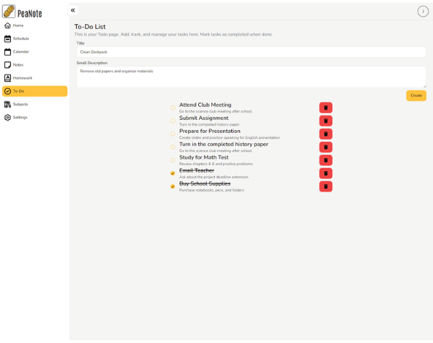 PeaNote gallery image