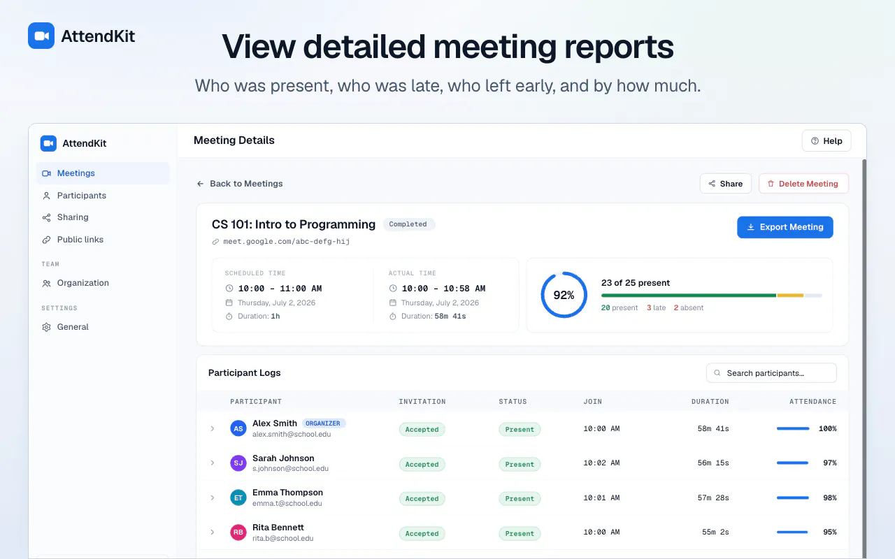 AttendKit screenshot 2