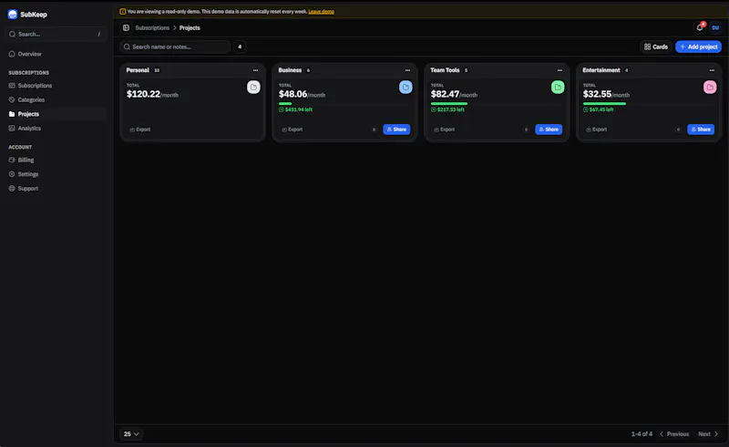 SubKeep screenshot 5