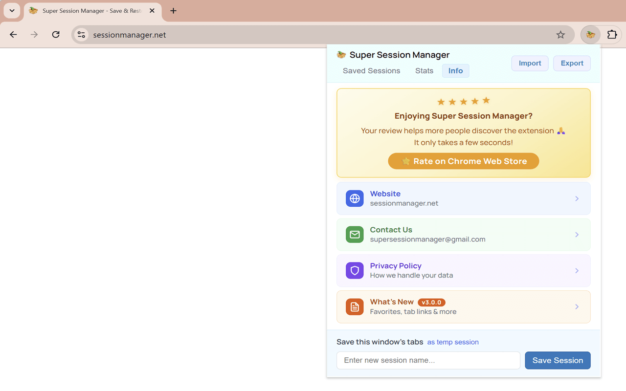 Super Session Manager v3 gallery image