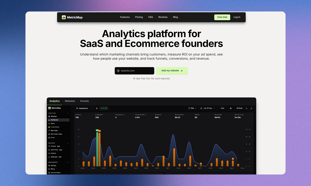 MetricMap screenshot