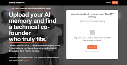 Technical-to-Technical Co-founder Match gallery image