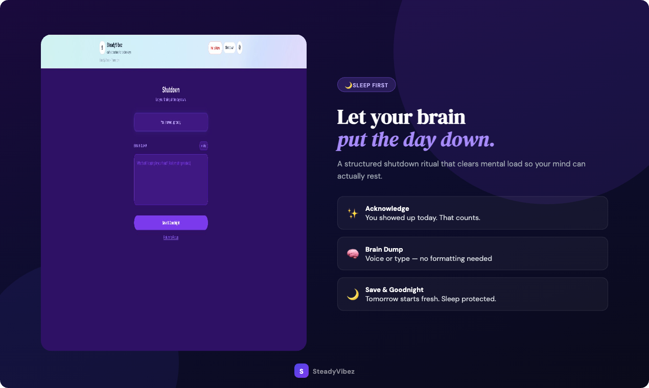 SteadyVibez  - Screenshot 5 showing product features and functionality