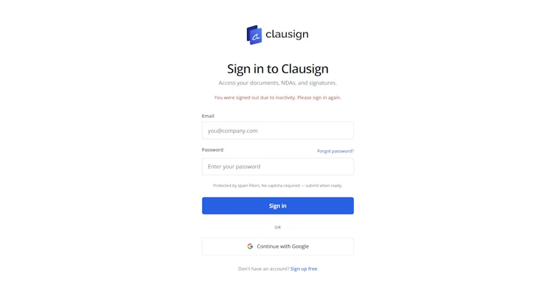 Clausign screenshot 1