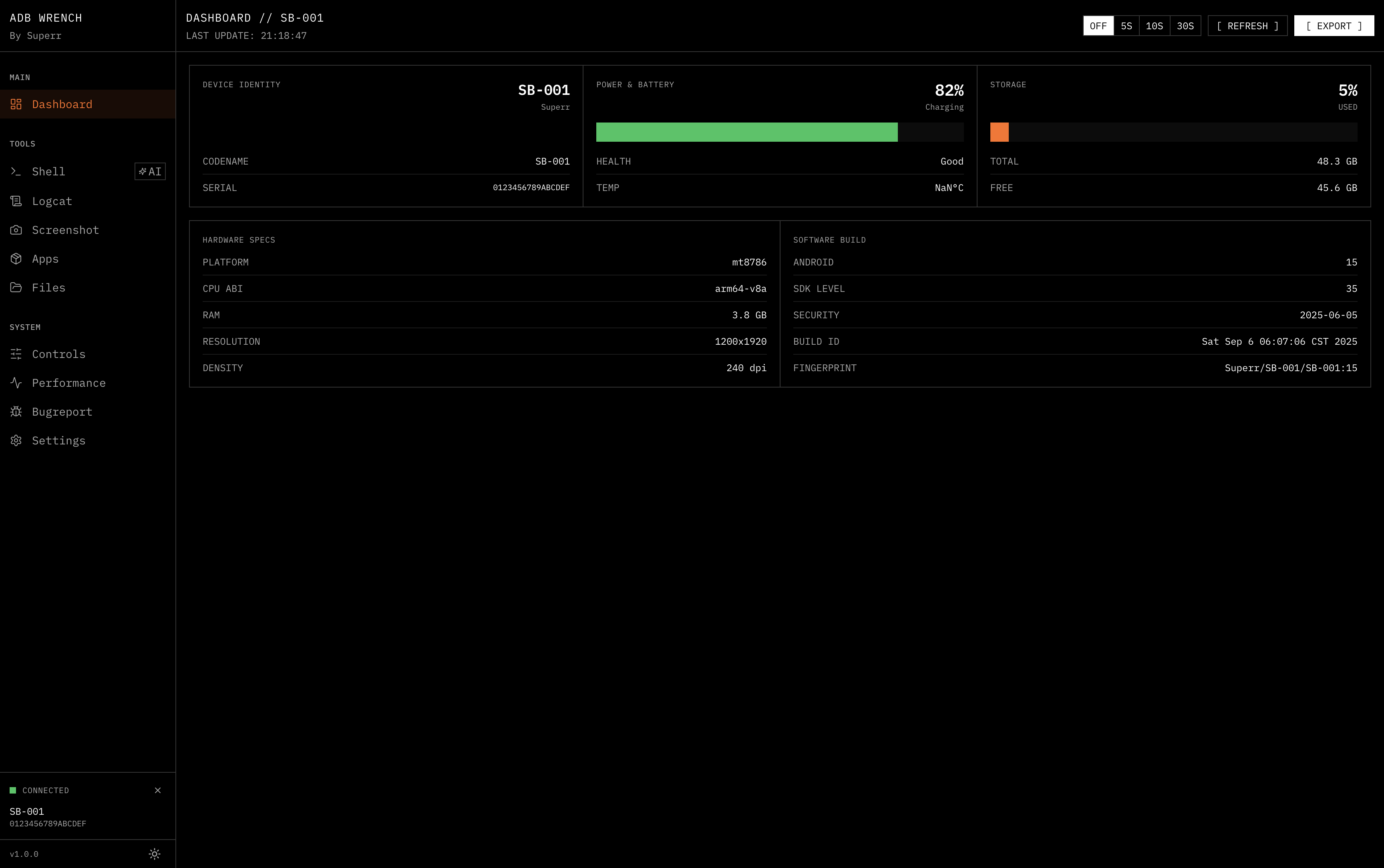 ADB Wrench - Screenshot 2 showing product features and functionality
