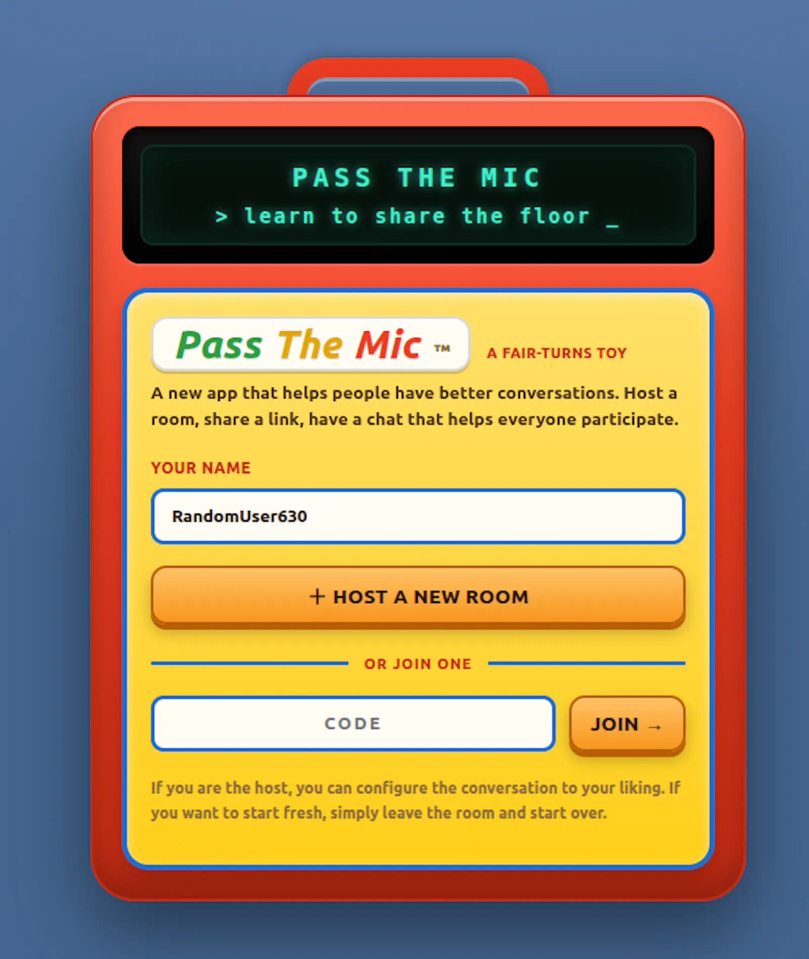 PassTheMic screenshot 1