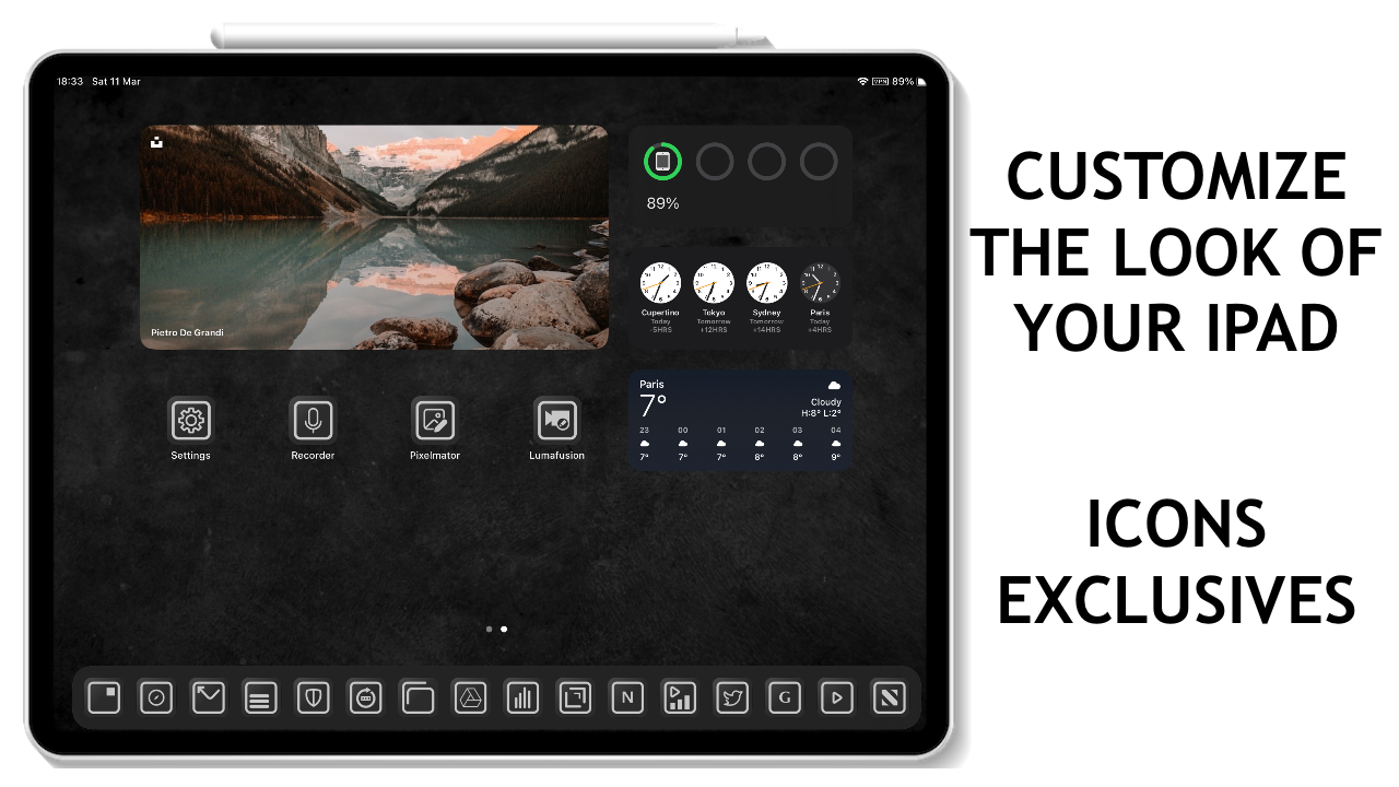 Media Pek ikon minimum - Set minimalis 134 ikon tersuai untuk iOS & iPados 1
