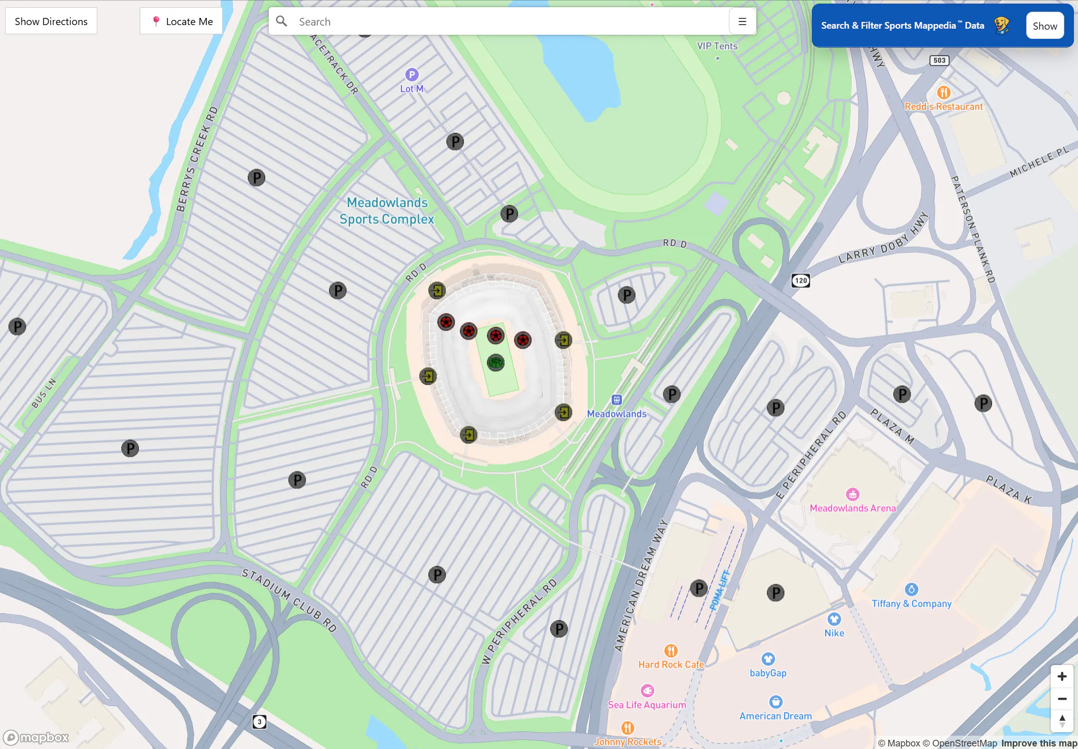 Sport Event Map Example Sports Mappedia: Find upcoming sports events near you, visualized on a ...