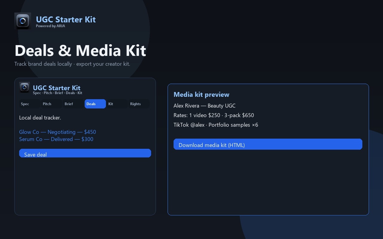 CreatorSense UGC Starter Kit gallery image