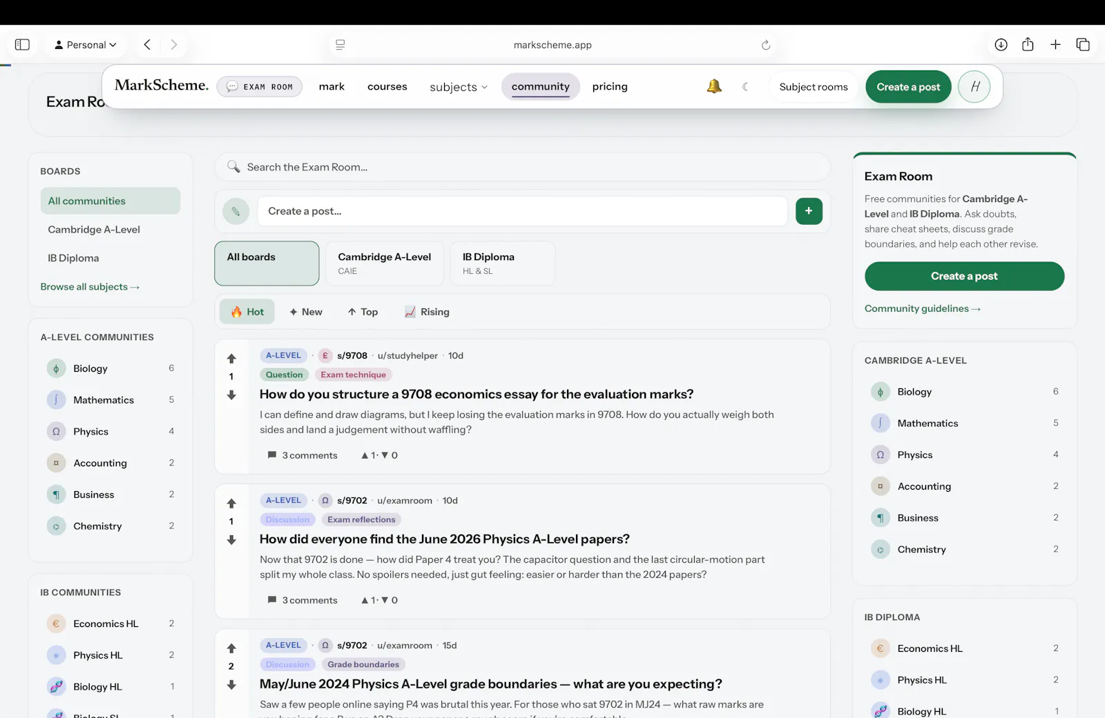 MarkScheme screenshot 4