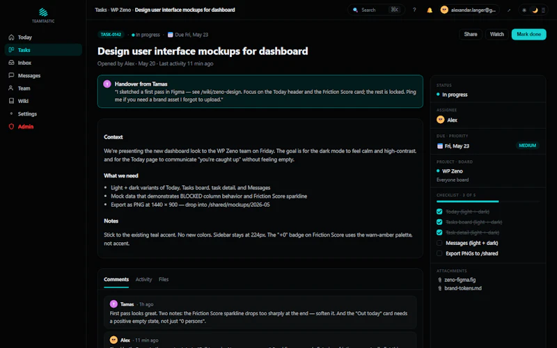 Teamtastic screenshot 2