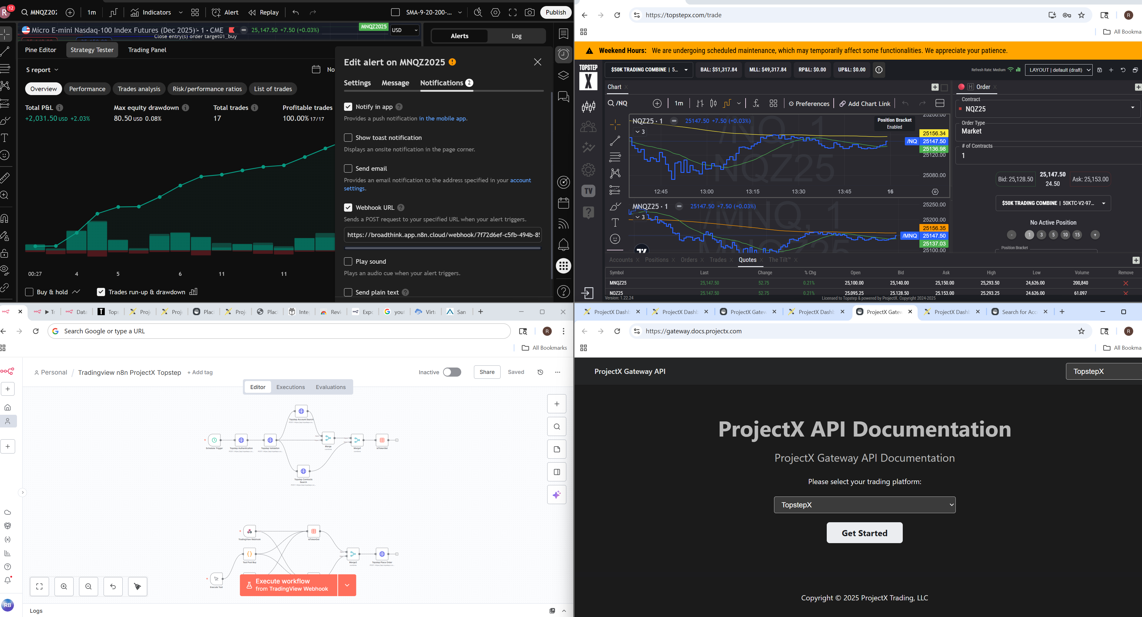 traderlinX: Tradingview to TopstepX  gallery image