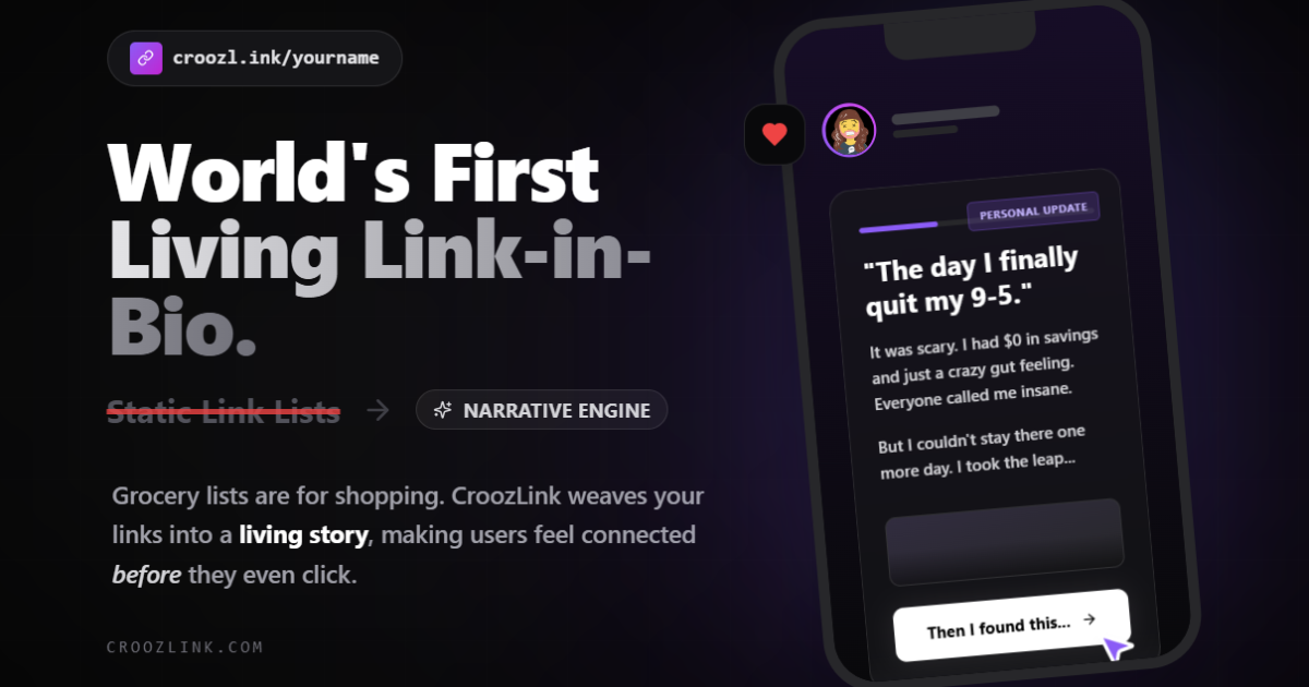 CroozLink - Main product screenshot demonstrating key features and user interface