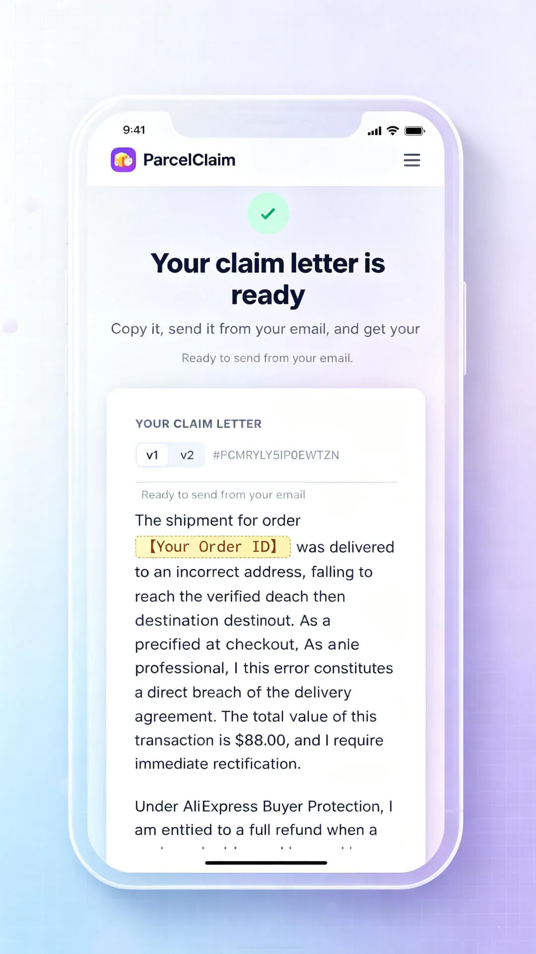 Parcel Claim gallery image