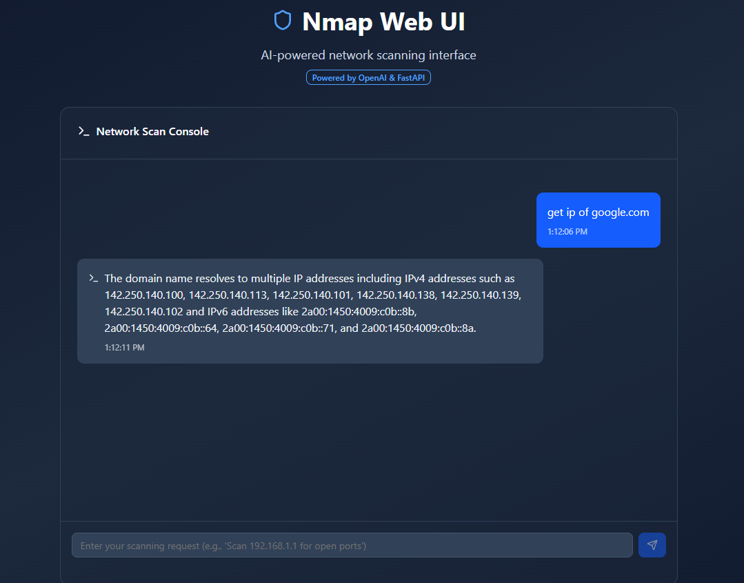 Nmap agent gallery image