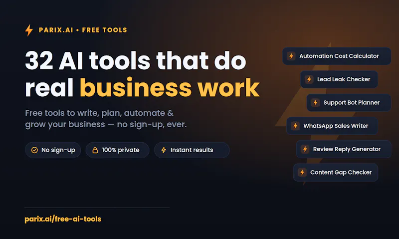 Parix.ai Free AI Tools screenshot 1