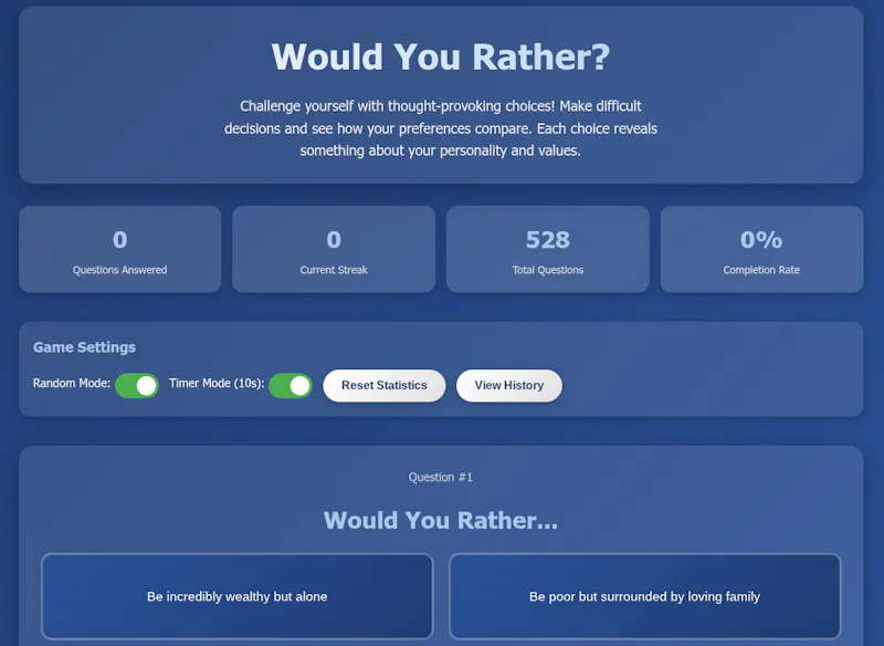 Would You Rather screenshot 1