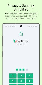 DigiBudget - Screenshot 3 showing product features and functionality