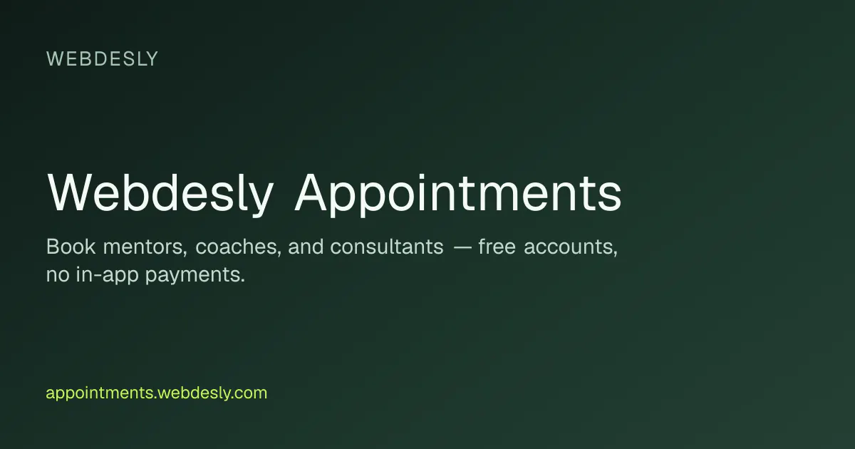 Webdesly Appointments gallery image