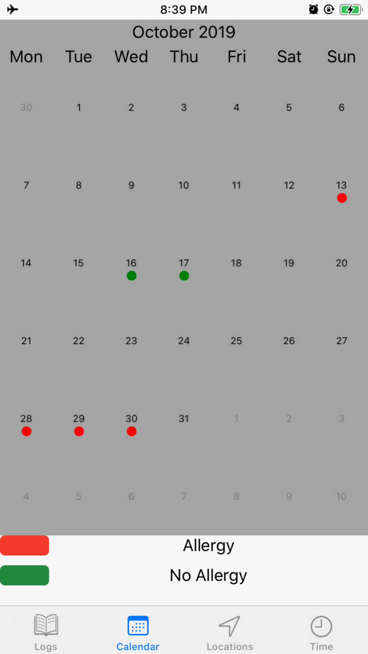 Allergy Log Book gallery image