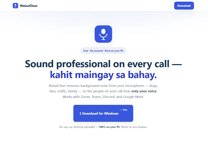 Free noise cancellation for your calls screenshot 3