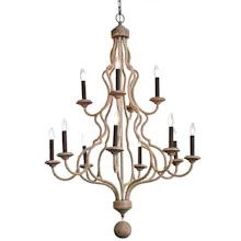 Jute Chandelier for Your Space Authentic gallery image