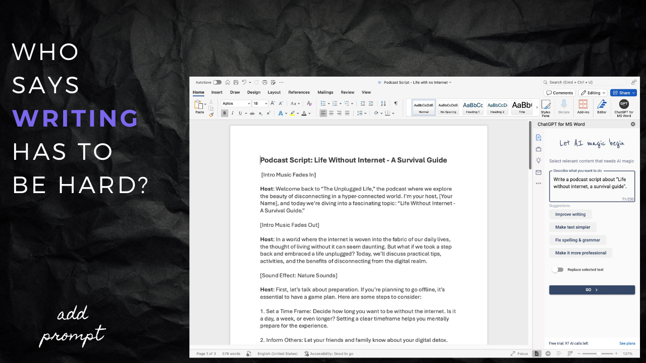 ChatGPT for Word gallery image