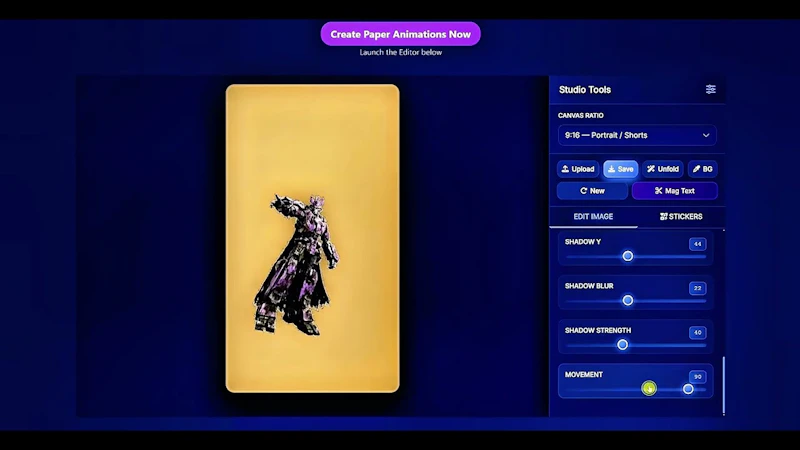 Turn image to Animations screenshot 1 (video preview)