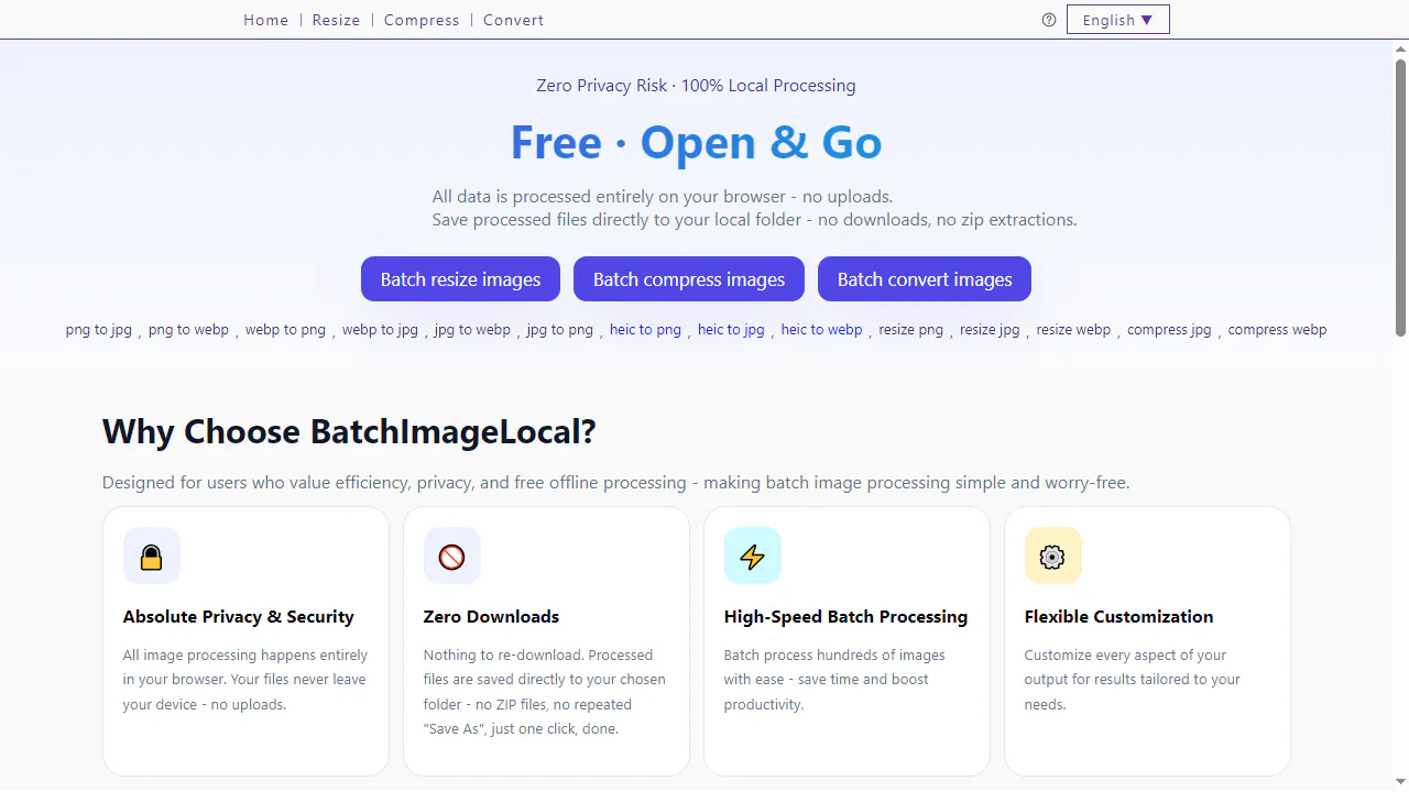 BatchImageLocal - 100% Local Processing gallery image