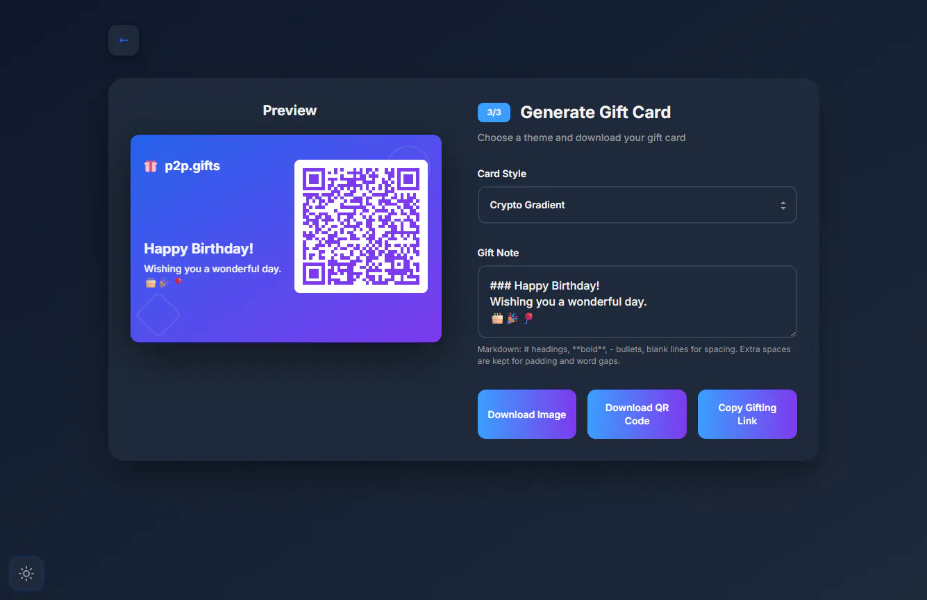 p2p.gifts gallery image