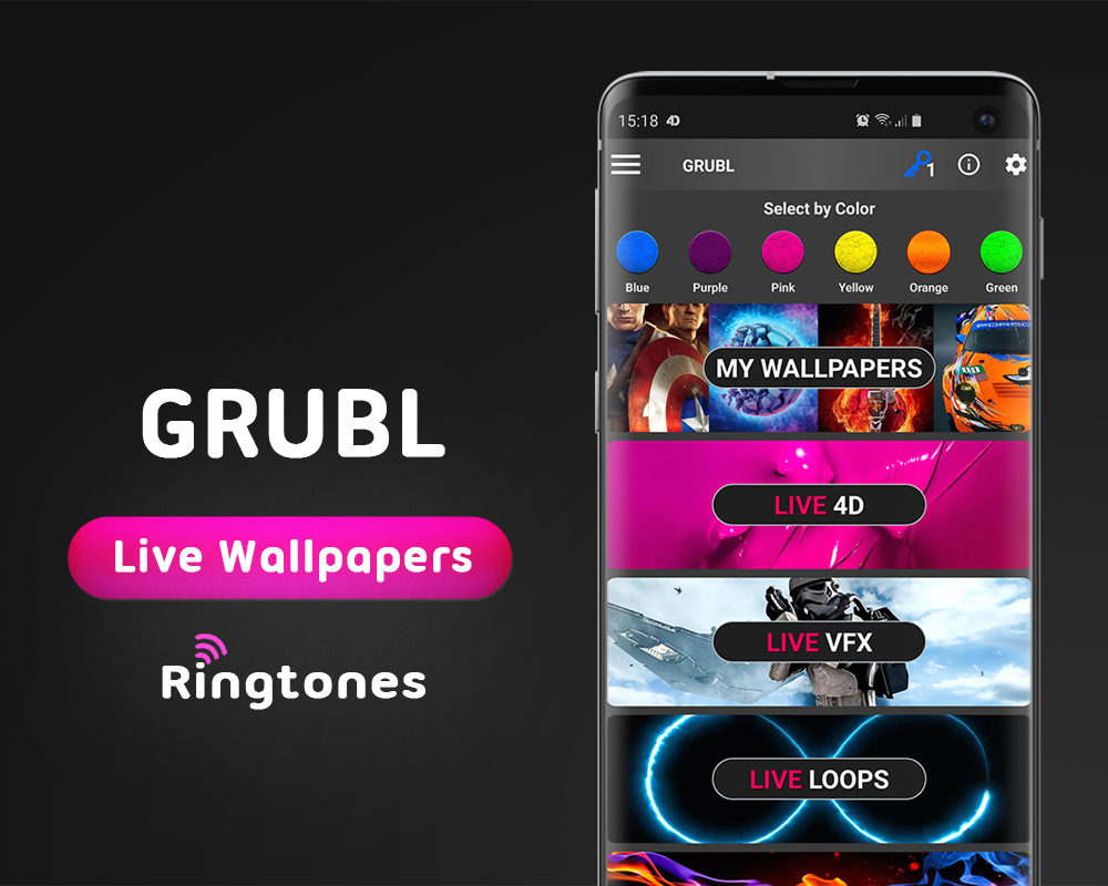 GRUBL™ Live Wallpapers 4D/HD & Ringtones - Product Information, Latest  Updates, and Reviews 2024 | Product Hunt