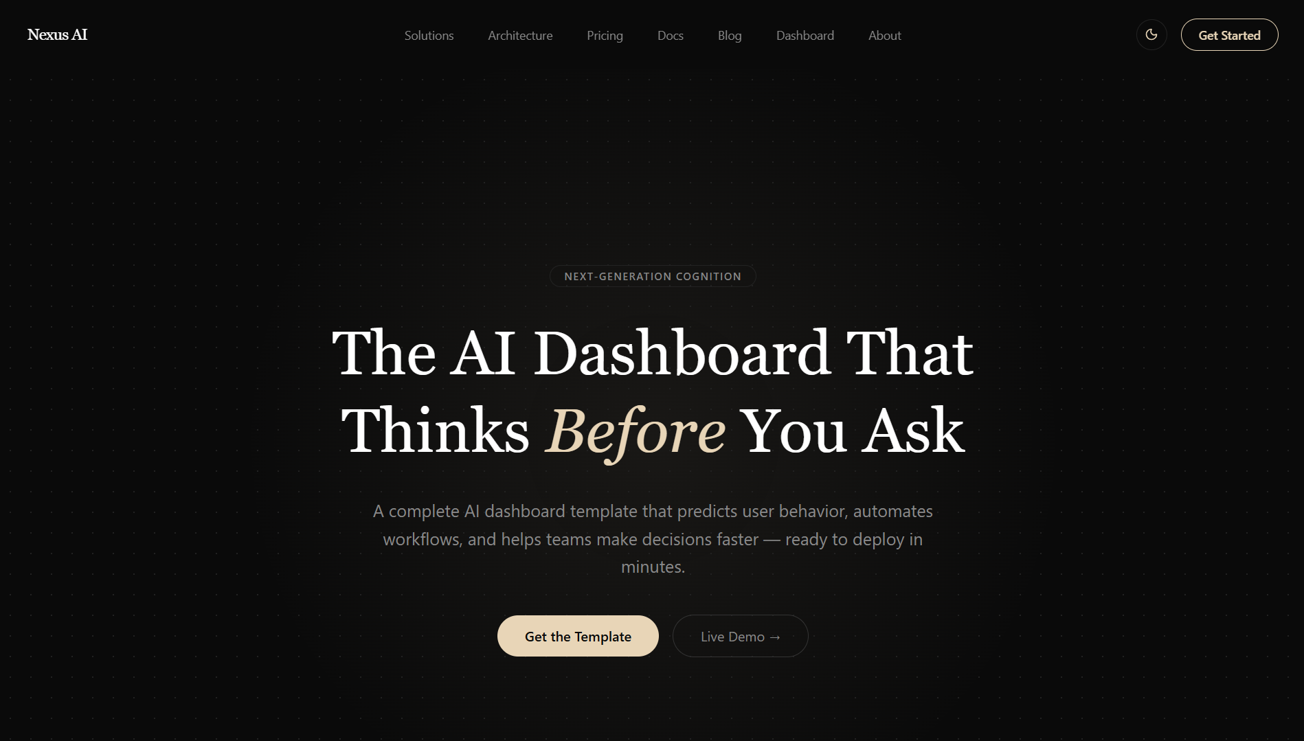 Nexus AI Template gallery image