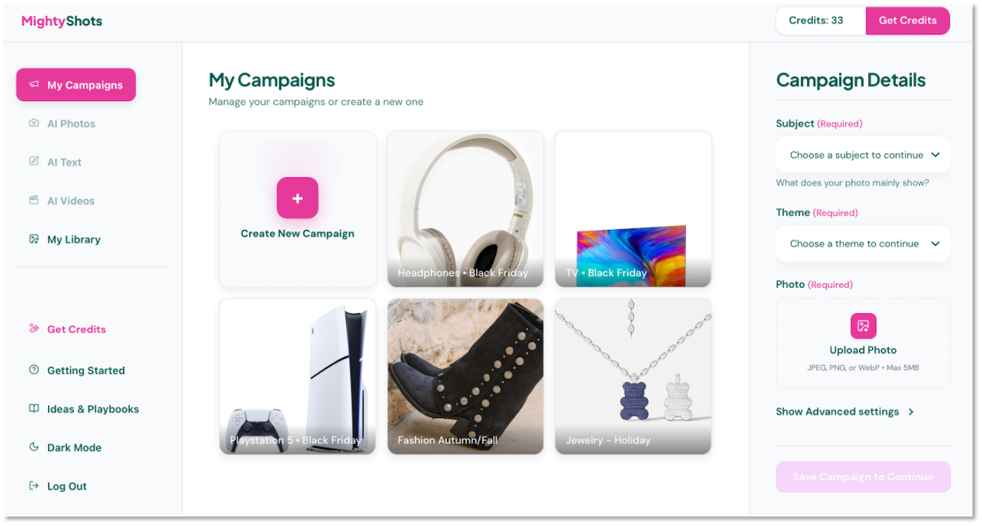 MightyShots - Screenshot 3 showing product features and functionality