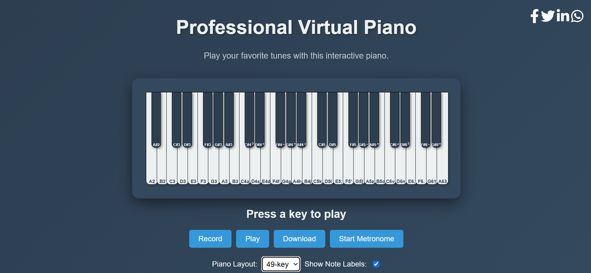 Virtual Piano Online gallery image
