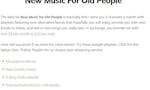 New Music 4 Old People image