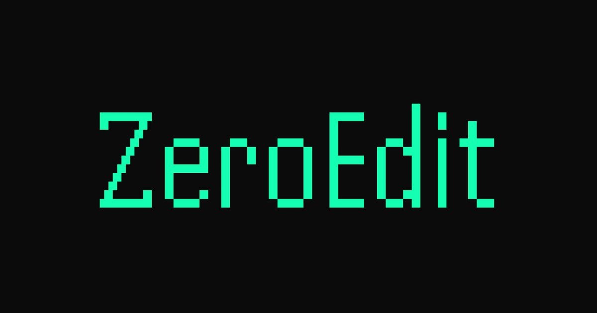 ZeroEdit - Zero-Friction Image Editing media 1