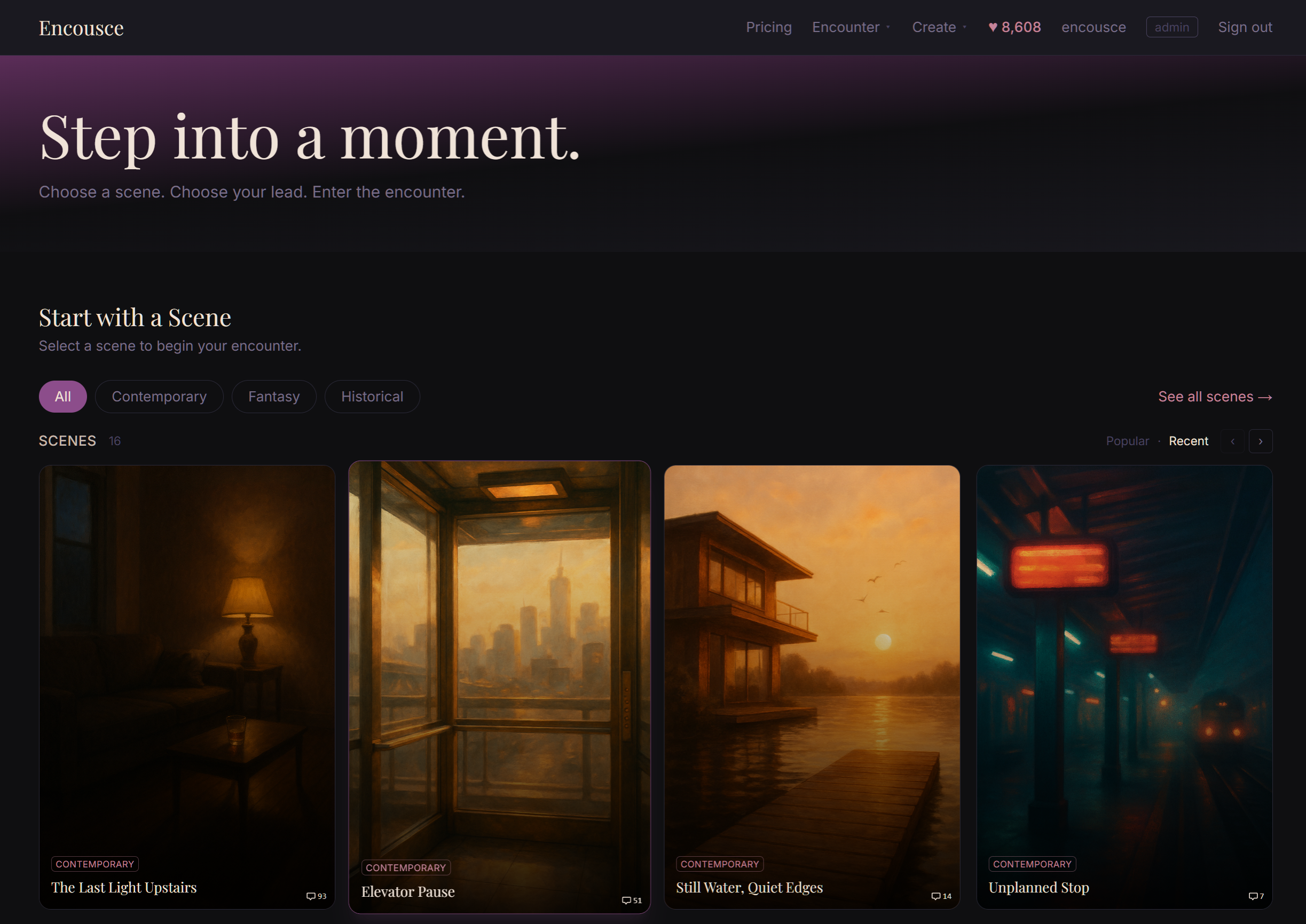 Encousce — Step into a scene. gallery image